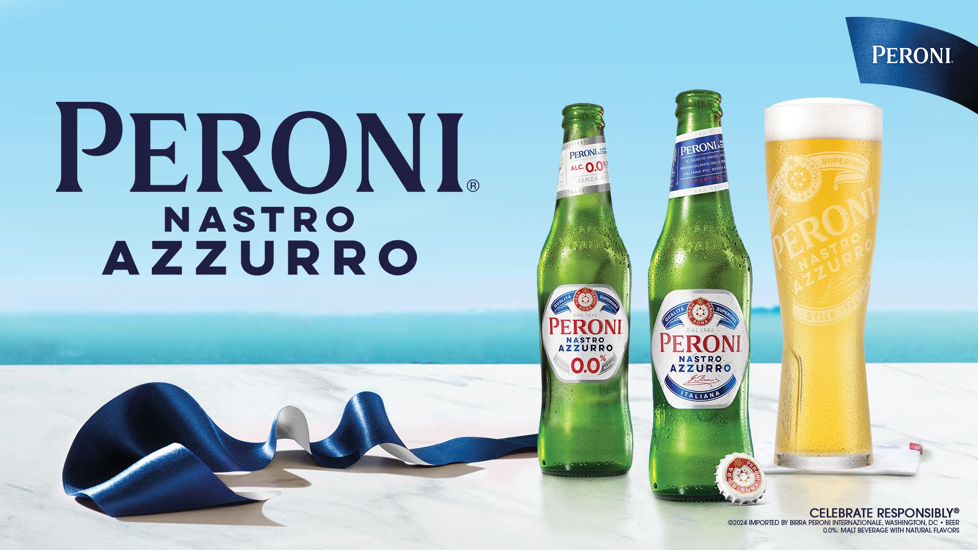 Peroni Nastro Azzurro Banner Desktop Image