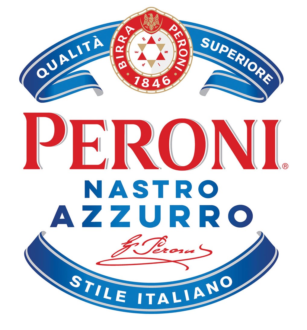 Peroni Nastro Azzurro 12oz Bottle Logo